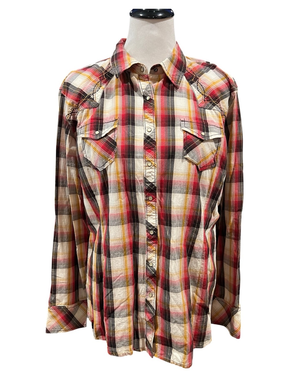 Pendleton x Ariat Women’s Plaid Western Pearl Snap Shirt Size XXL